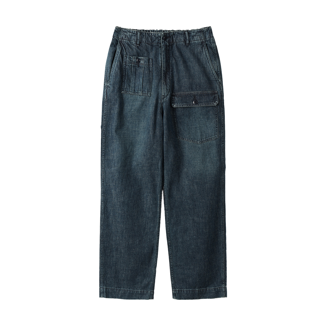 SVPDW25501INX SERIES Denim Single Pleat Wide Pants Indigo
