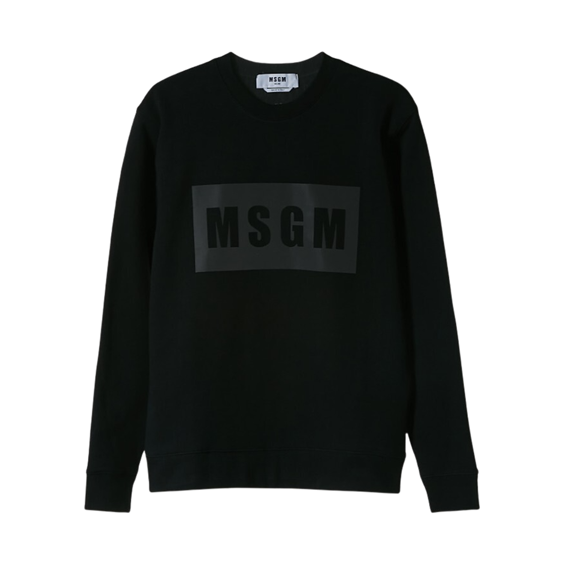 엠에스지엠 박스 로고 스웨트셔츠 블랙(MSGM Box Logo Sweatshirt Black)
