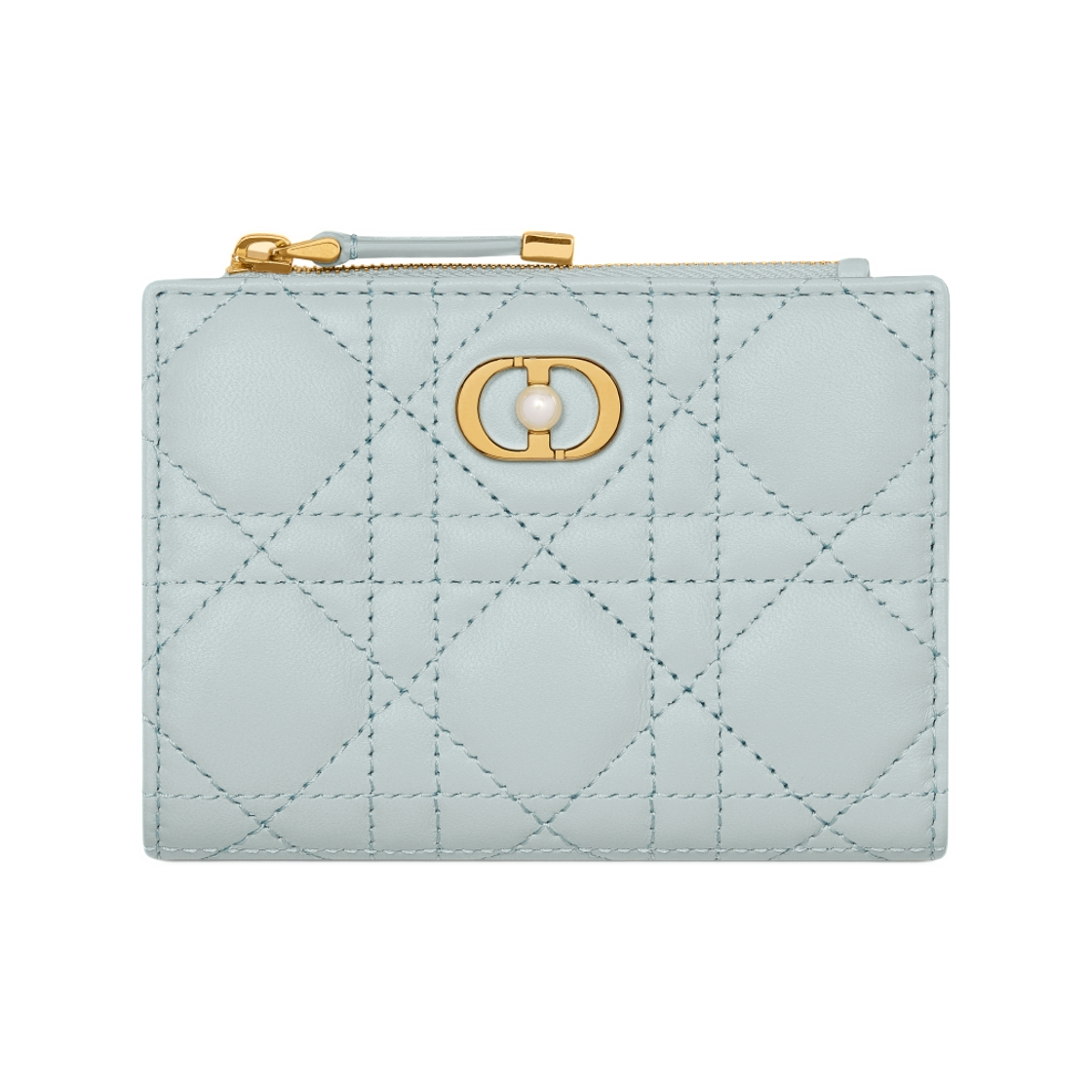 S3113UNJB-M00Z Dior Jolie Dahlia Wallet In Cannage Lambskin Placid Blue