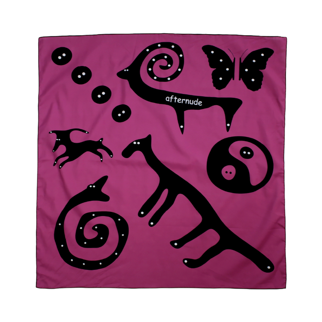 애프터누드 뮤럴 반다나 버건디(Afternude Mural Bandana Burgundy)