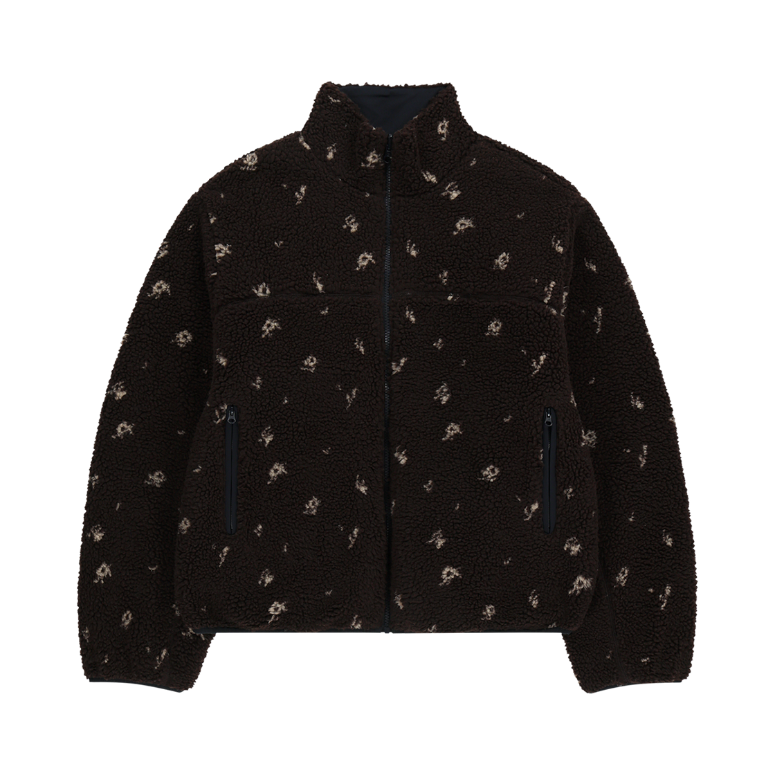 코이세이오 페탈 리버서블 플리스 재킷 브라운(COYSEIO Petal Reversible Fleece Jacket Brown)