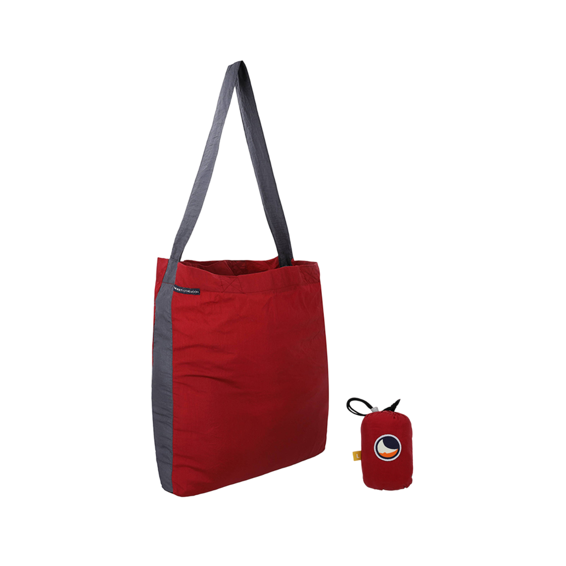 티켓투더문 에코백 라지 30L 버건디 다크그레이(Ticket to the Moon Eco Bag Large Burgundy Dark Grey (30L))