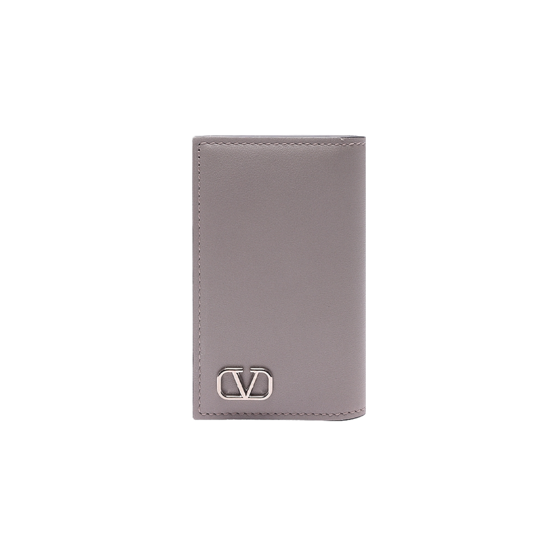 P0T87LMVG09 Valentino Vlogo Signature Key Holder Pearl Grey