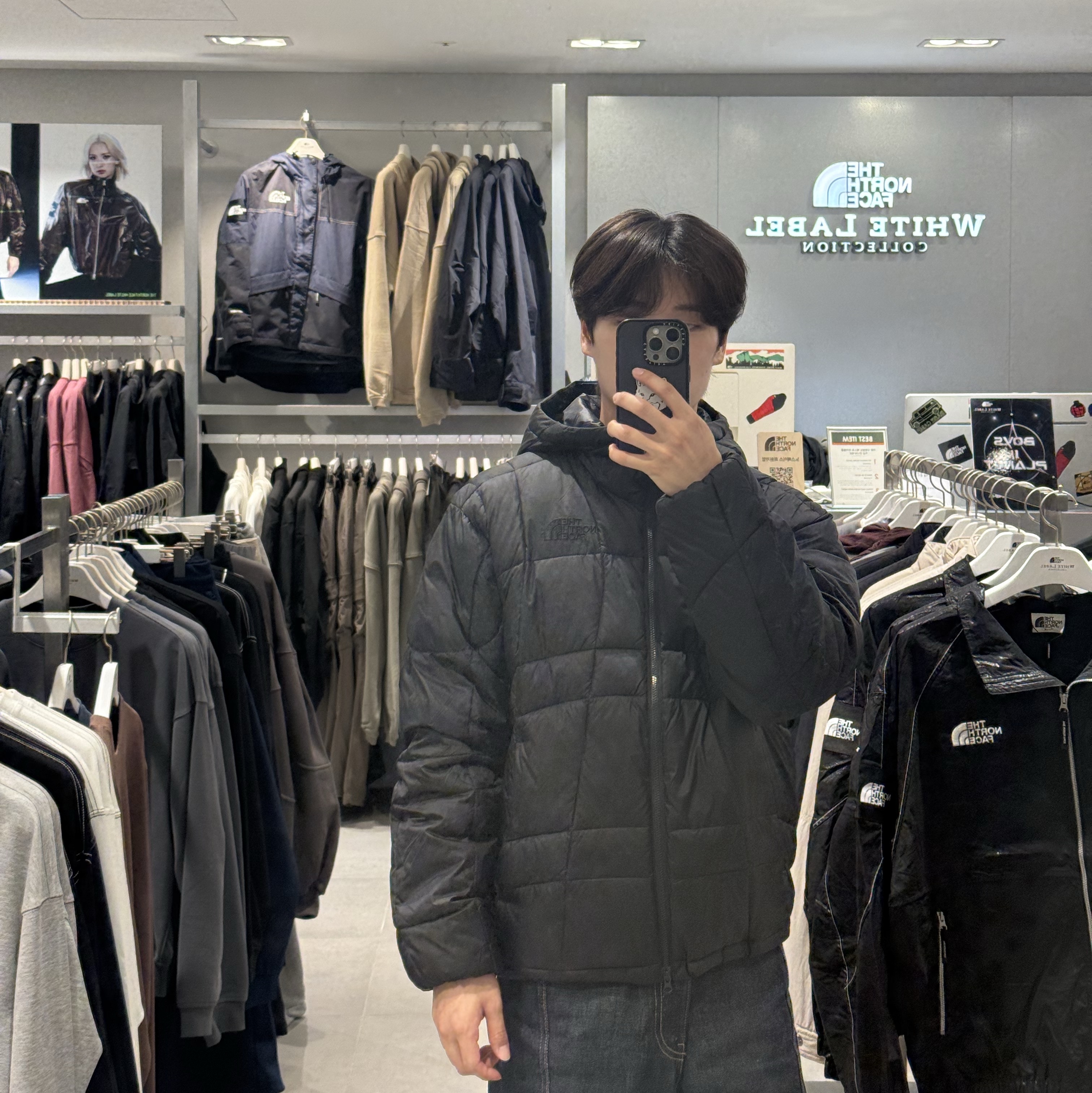 The North Face Wave LT On Jacket Black -25FW 착용 스타일