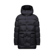 Moncler Bretagne Hooded Short Down Jacket Black - 25FW