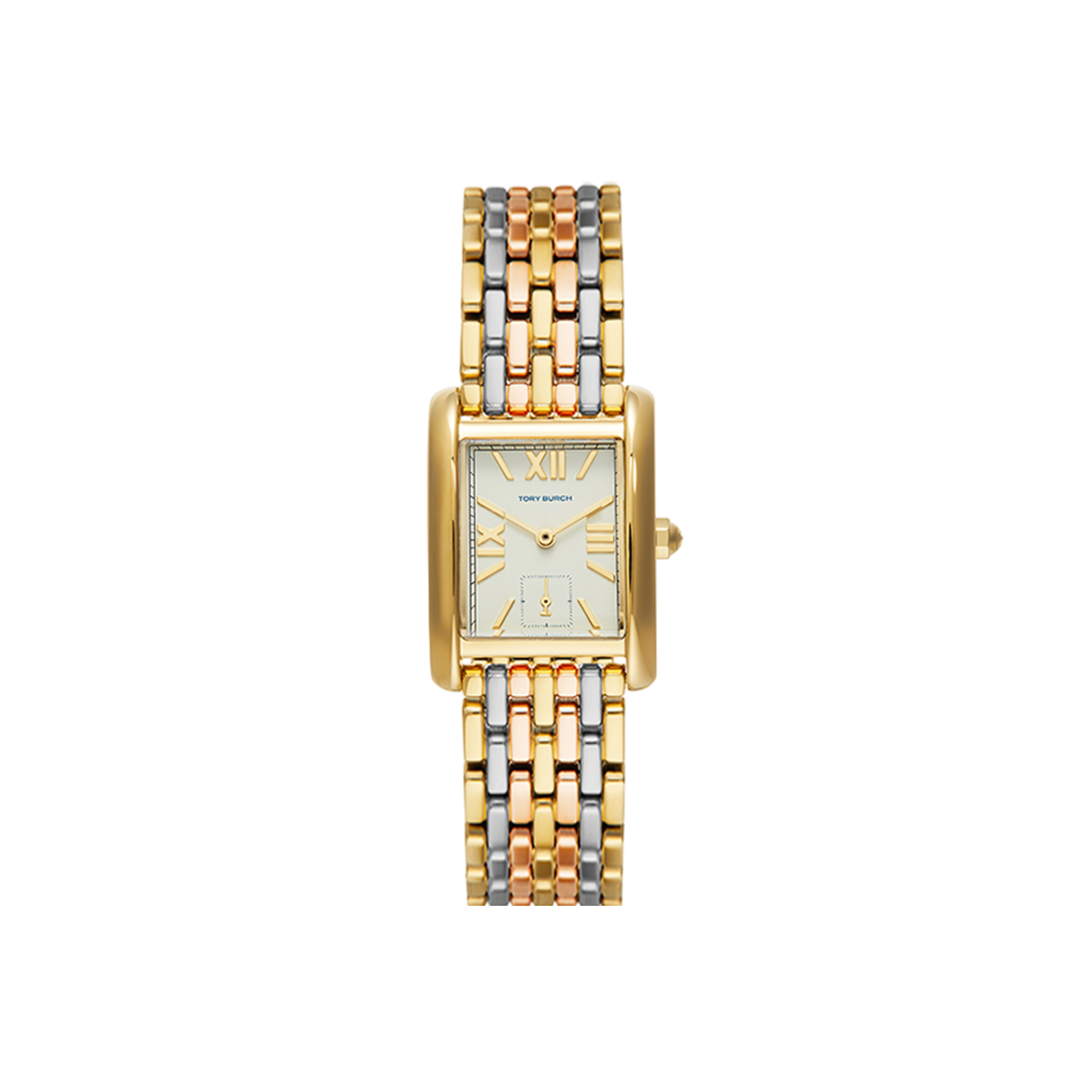 (W) 토리버치 엘리노어 스테인리스 스틸 시계 쓰리톤((W) Tory Burch Eleanor Stainless Steel Watch Tri-Tone)