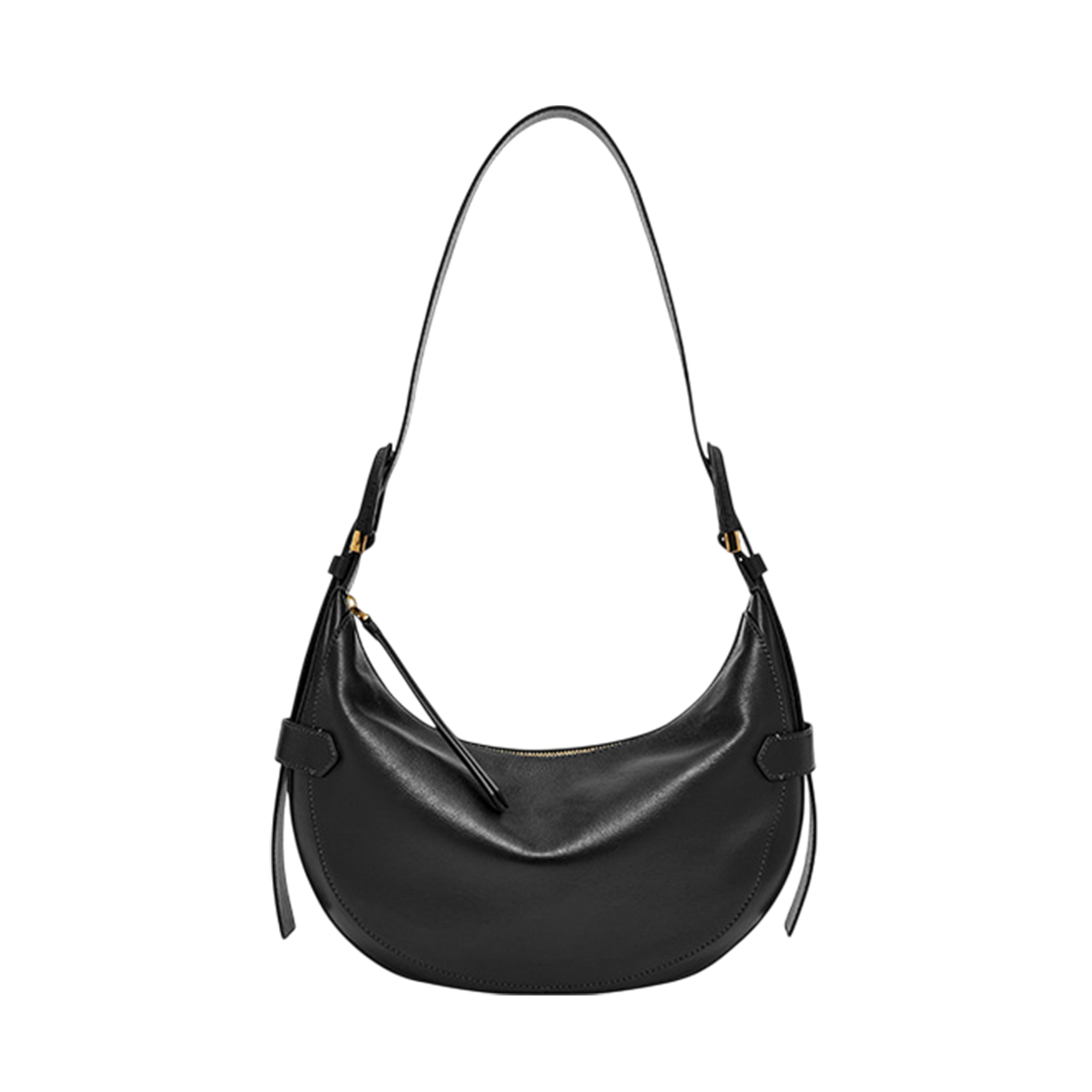 파슬 하웰 레더 호보백 블랙(Fossil Harwell Leather Hobo Bag Black)