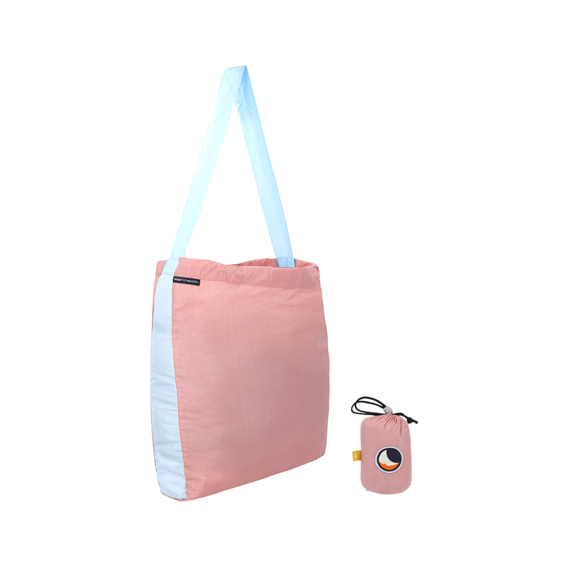 TMEBL7677 Ticket to the Moon Eco Bag Large Peach Cloud (30L)
