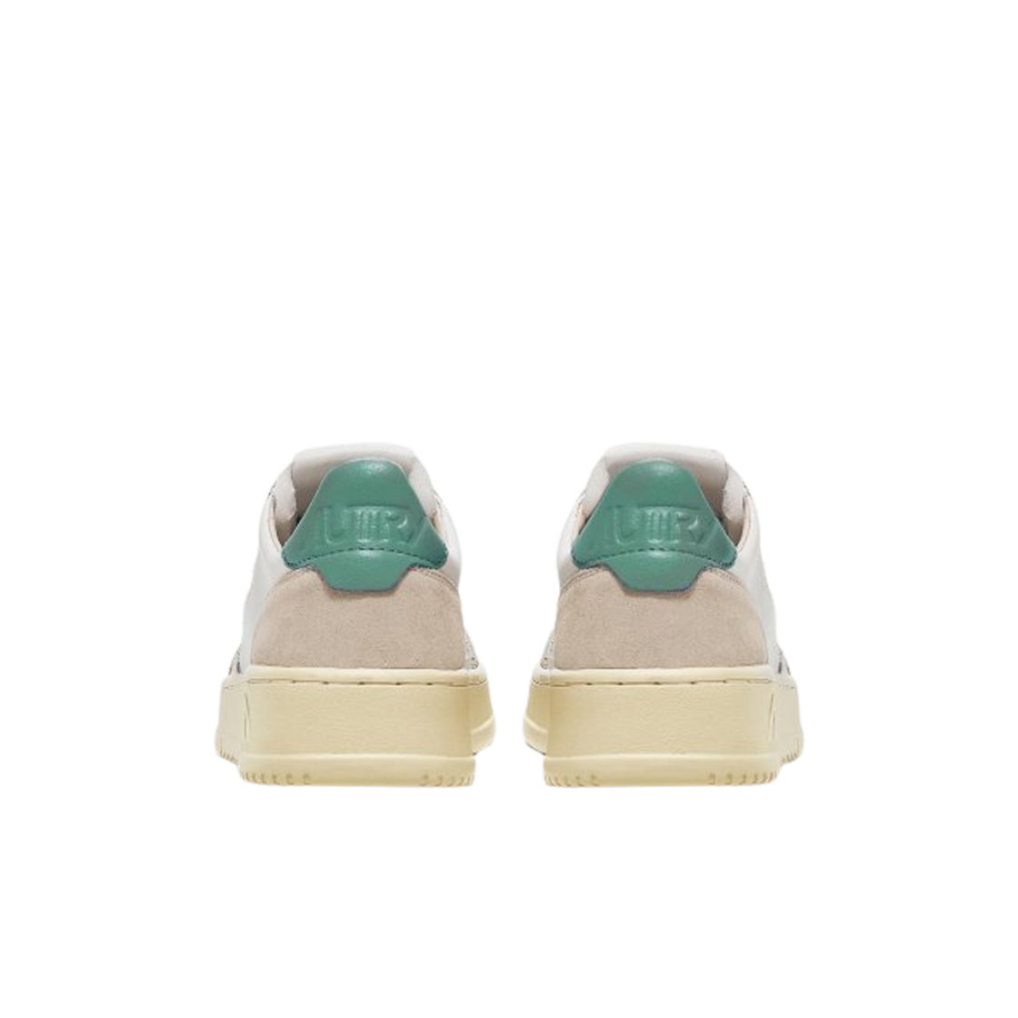(W) 오트리 메달리스트 로우 레더 스웨이드 스니커즈 화이트 민트((W) Autry Medalist Low Leather Suede Sneakers White Mint) - 3