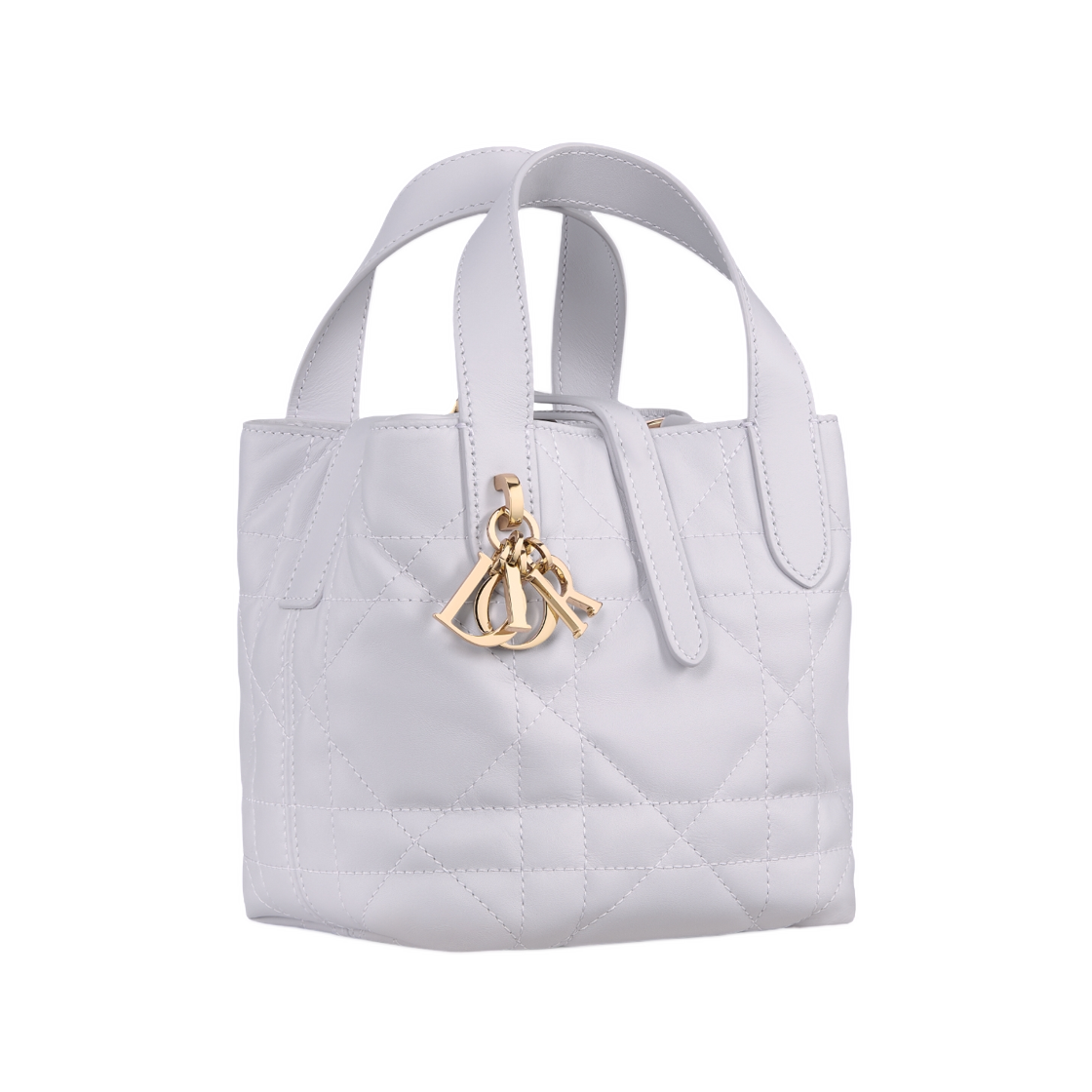 디올 뚜주흐 버티컬 나노 토트백 매크로까나쥬 카프스킨 라일락(Dior Toujours Vertical Nano Tote Bag In Macrocannage Calfskin Lilac) - 2