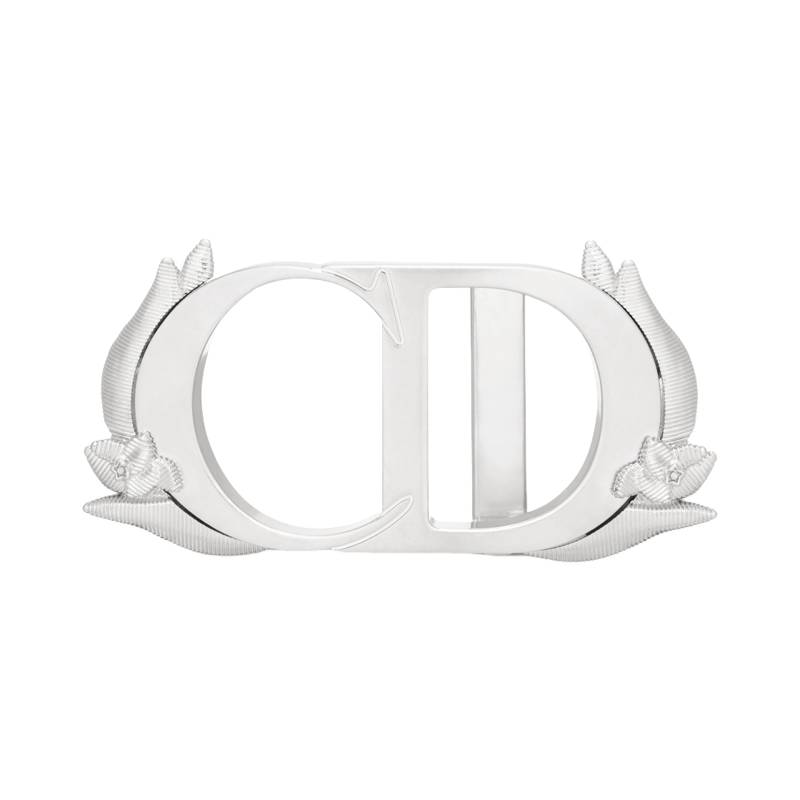 디올 CD 벨트 버클 브래스 35mm 앤티크 실버 피니쉬(Dior CD Belt Buckle Brass 35mm Antique Silver Finish) - 1