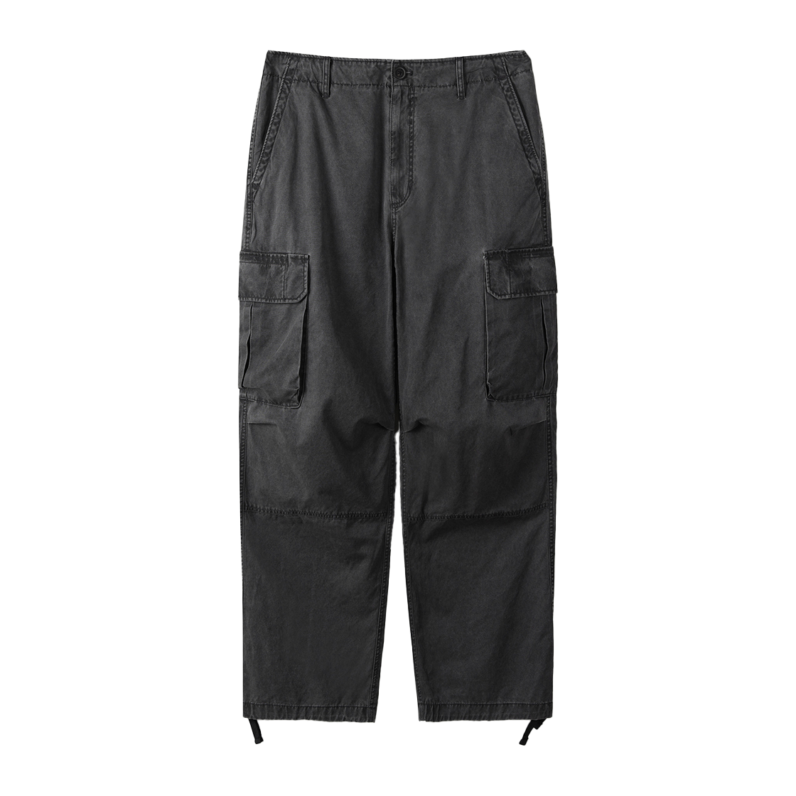 SAPNA25201CHX SERIES Pigment Washing Wide Cargo Pants Charcoal