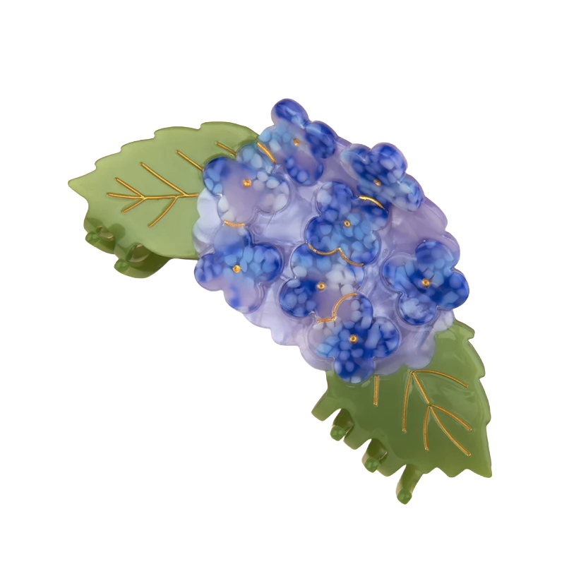 쿠쿠수제뜨 수국 헤어집게핀