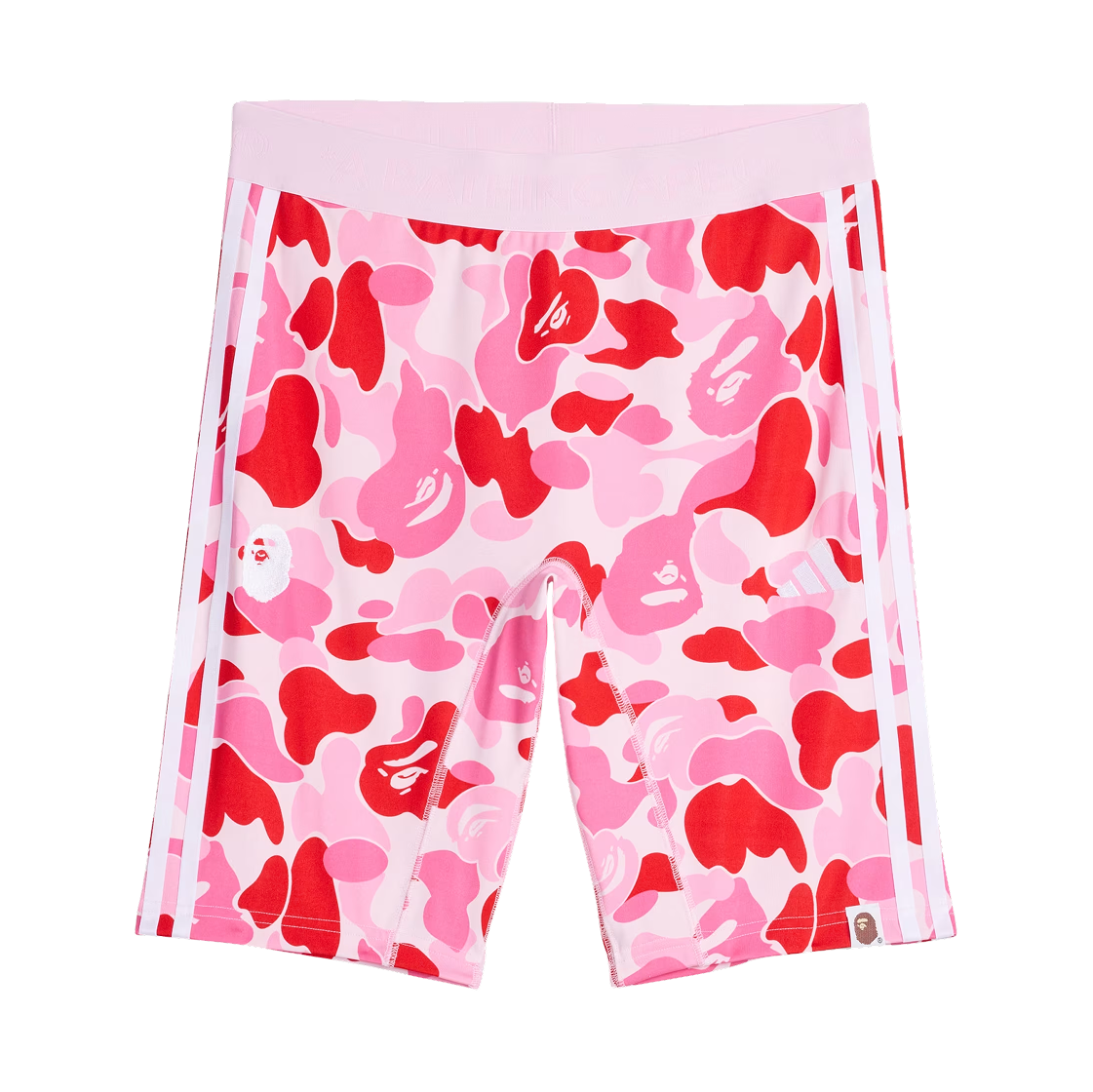 아디다스 x 베이프 FB 타이츠 세미 솔라 핑크 - KR 사이즈(Adidas x BAPE FB Tights Semi Solar Pink - KR Sizing)