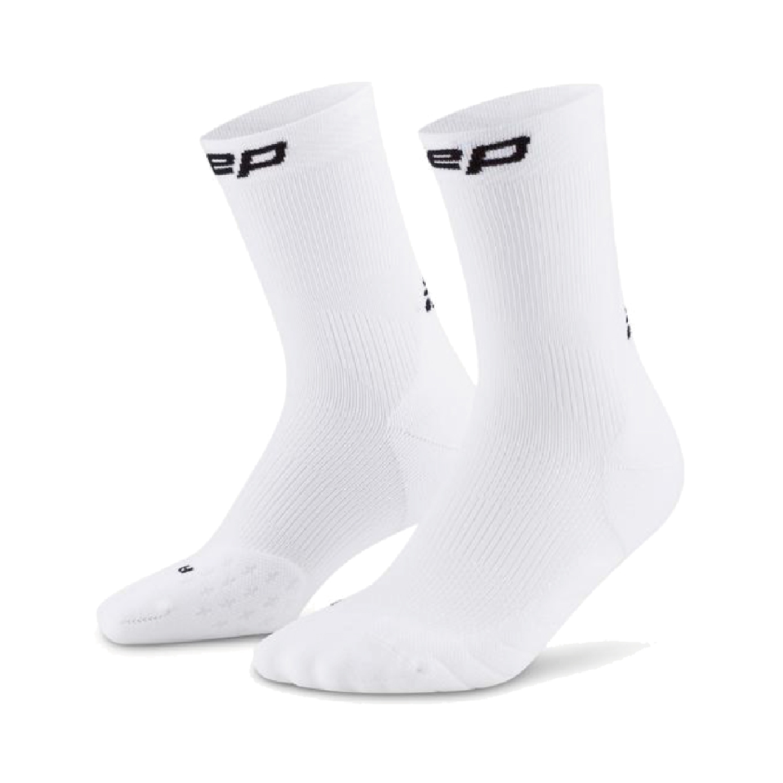 CEP 코어 런 미드컷 삭스 V5 화이트 여성용(CEP Core Run Mid Cut Socks V5 White Women)