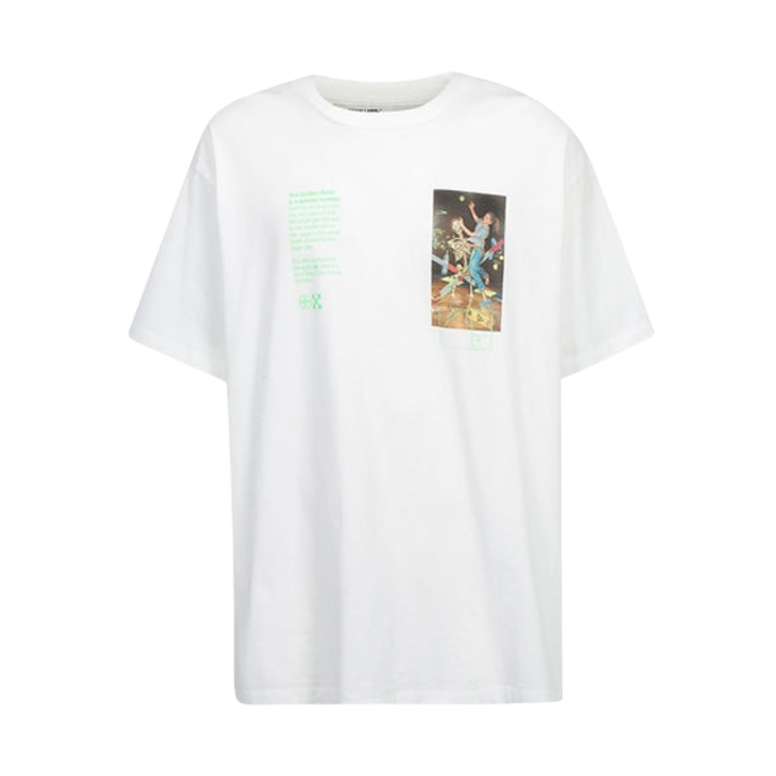 오프화이트 C/O 버질 아블로 스켈레톤 프린팅 숏슬리브 티셔츠 화이트 멀티컬러(Off-White C/O Virgil Abloh Skeleton Painting S/S T-Shirt White Multicolor) - 1