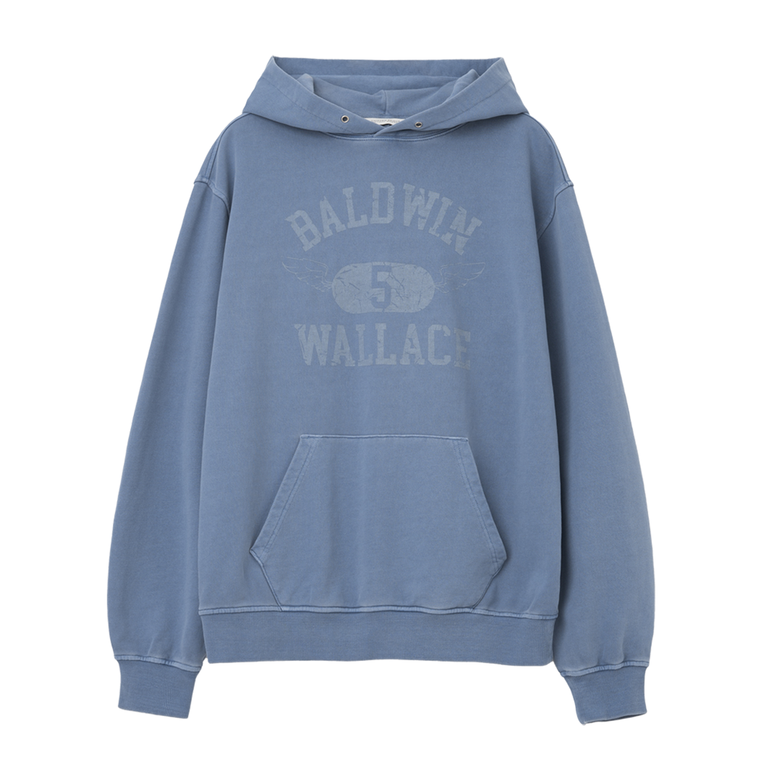 UB2578MT036MBL Uniform Bridge Baldwin Wallace Dyeing Hoodie Pigment Blue