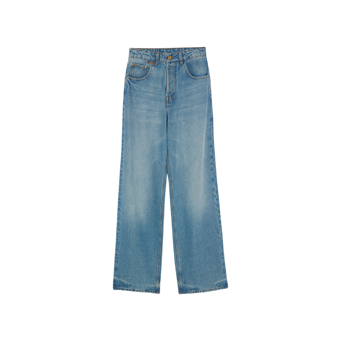245DE038-1513-33C Jacquemus Le de Nimes Wide Denim Baggy Jeans Blue Tabac