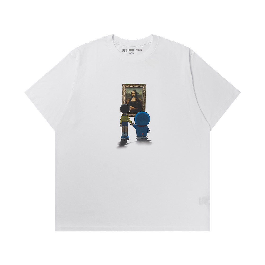 유니클로 UT x 루브르 x 도라에몽 그래픽 티셔츠 A 화이트(Uniqlo UT x Louvre x Doraemon Graphic T-Shirt A White)
