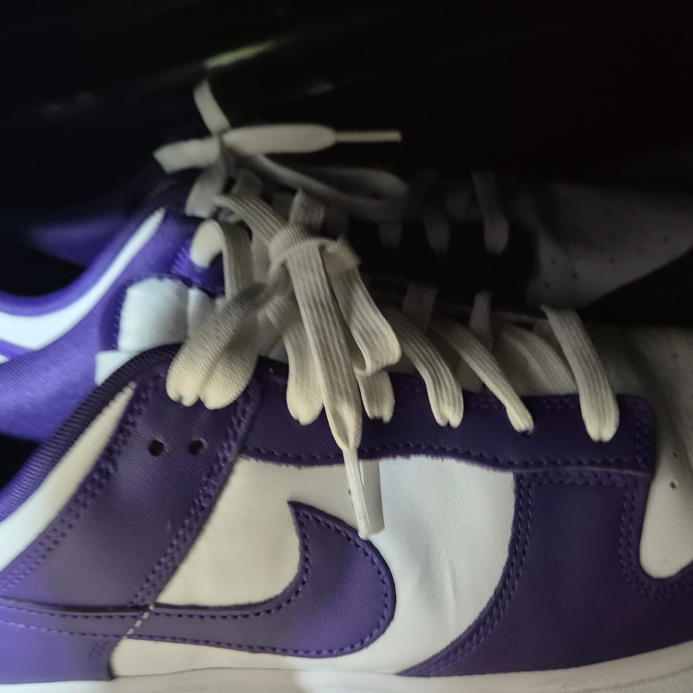 Nike Dunk Low Retro Championship Court Purple 착용 스타일