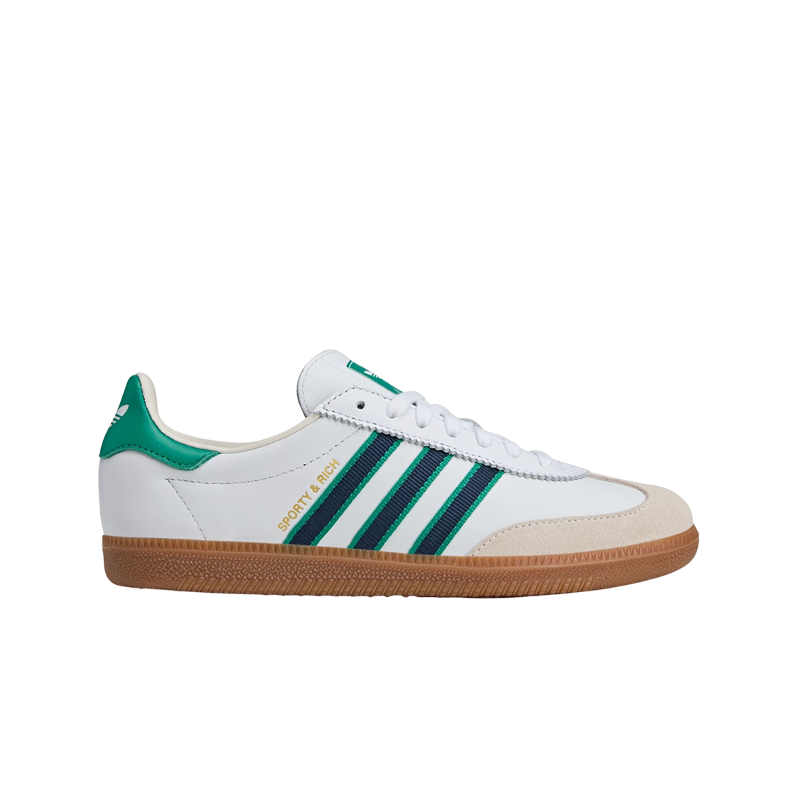 JQ1353 (W) Adidas x Sporty & Rich AS 250 Cloud White Green