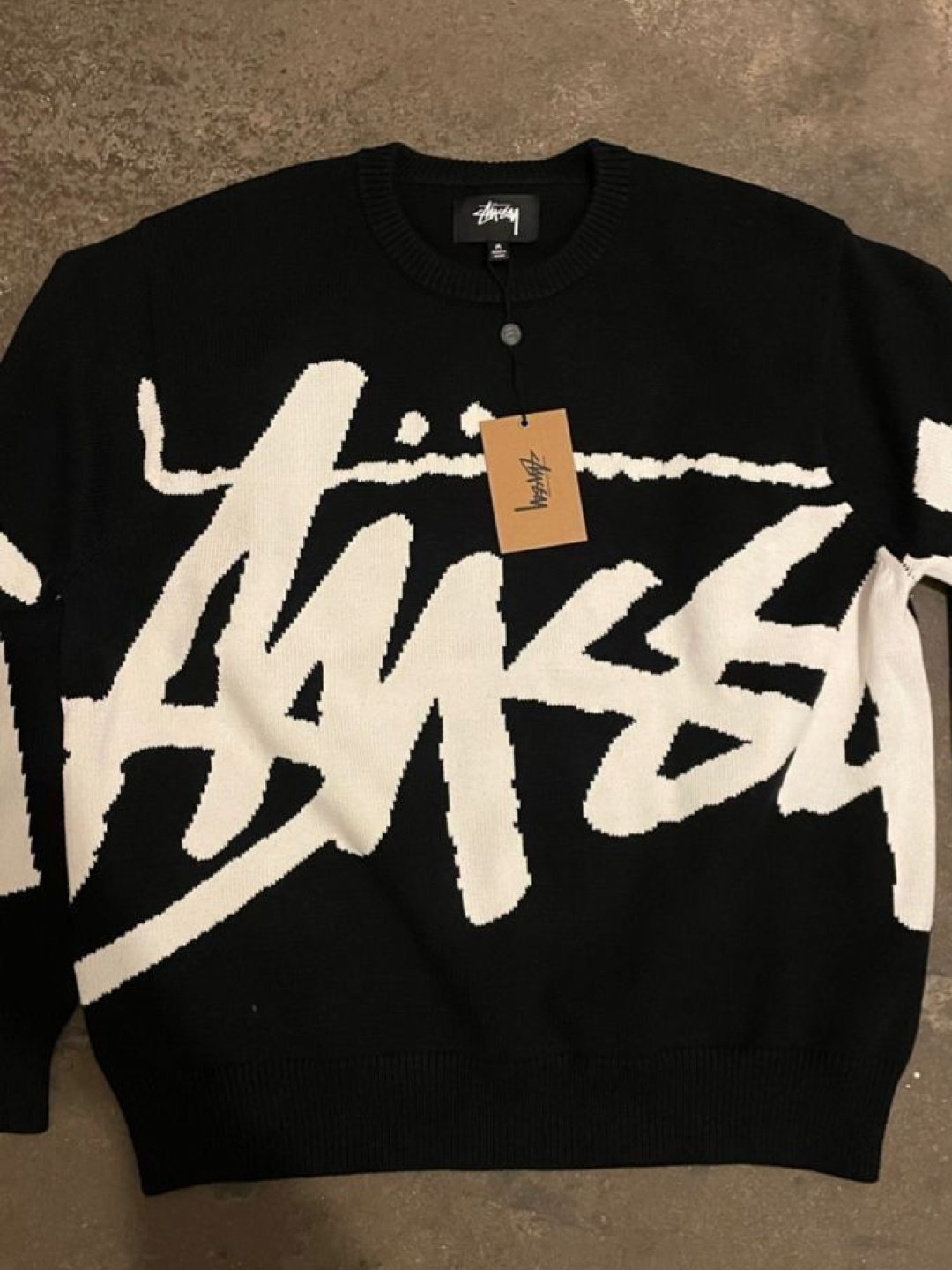 Stussy Basic Stussy Zip Hoodie Ash Heather, Stussy Basic Stussy LS T-Shirt White 착용 스타일 - 3