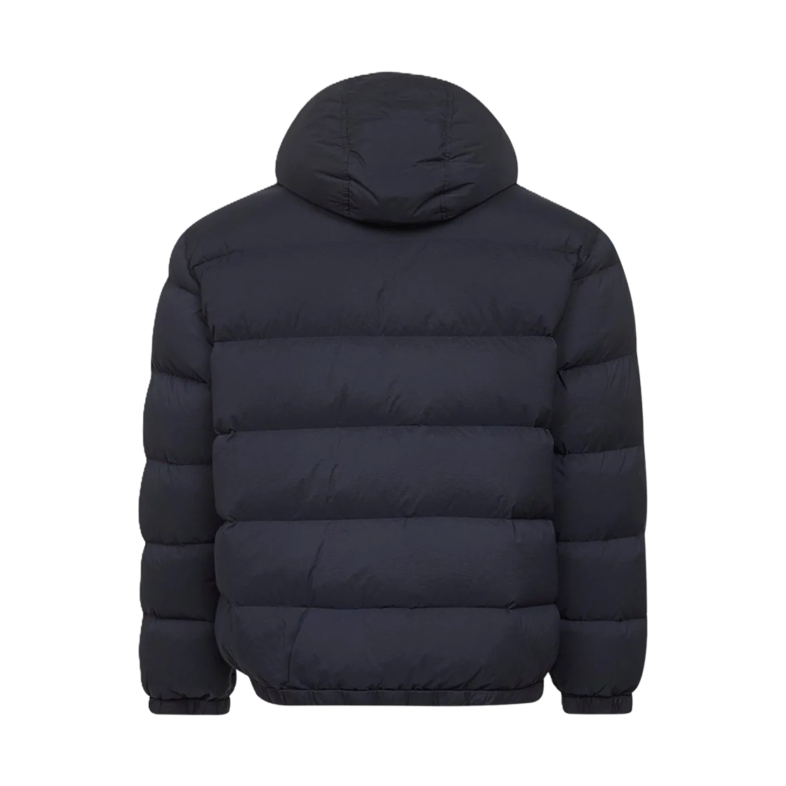 스톤 아일랜드 4100040 심리스 터널 나일론 다운-TC 심리스 페더 터널즈 안티 드롭 후드 다운 자켓 네이비 블루 - 25FW(Stone Island 4100040 Seamless Tunnel Nylon Down-TC Hooded Down Jacket with Seamless Feather Tunnels and Anti-Drop Navy Blue - 25FW) - 2