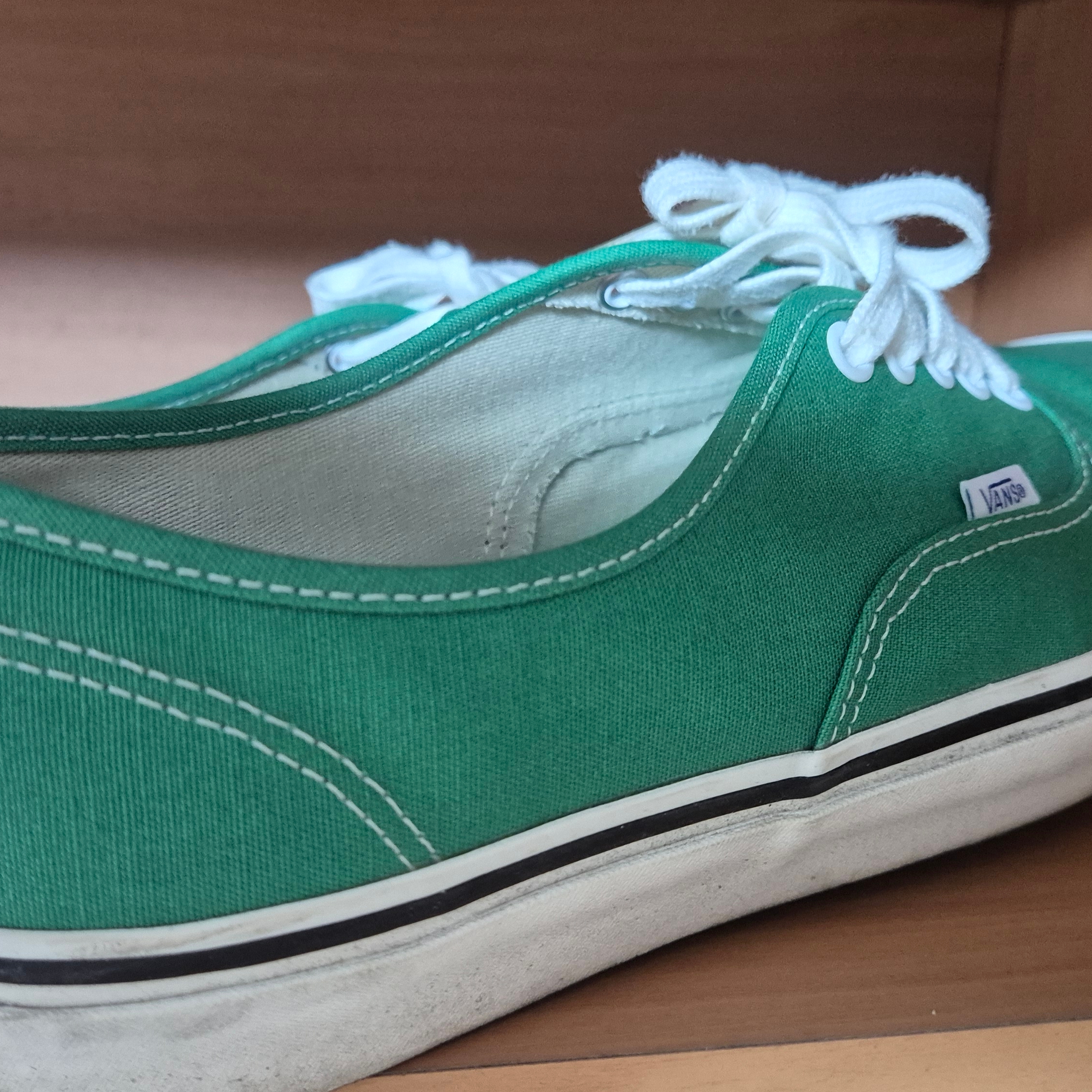Vans Authentic 44 DX Anaheim Factory Emerald Green 착용 스타일