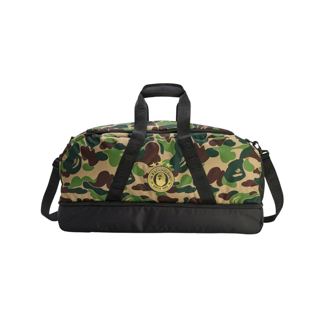 아디다스 x 베이프 더플백 크루 그린(Adidas x BAPE Duffle Bag Crew Green)
