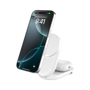 Belkin 2-in-1 Qi2 25W Magnetic Wireless Charger WIZ039kr White