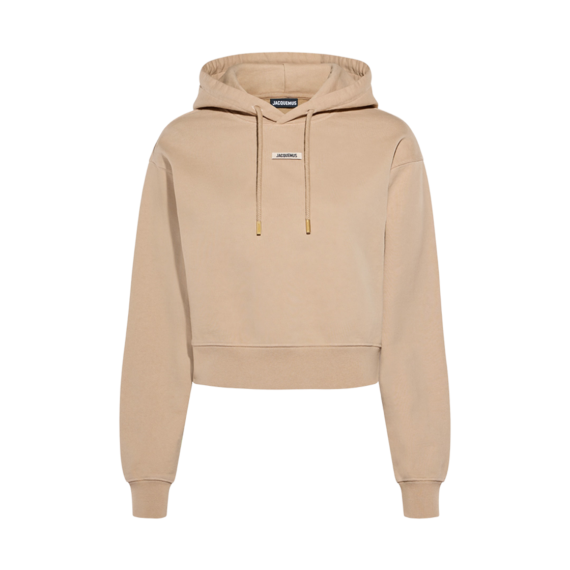 (W) 자크뮈스 르 스웨트셔츠 그로그랭 후드 베이지((W) Jacquemus Le Sweatshirt Gros Grain Hoodie Beige)