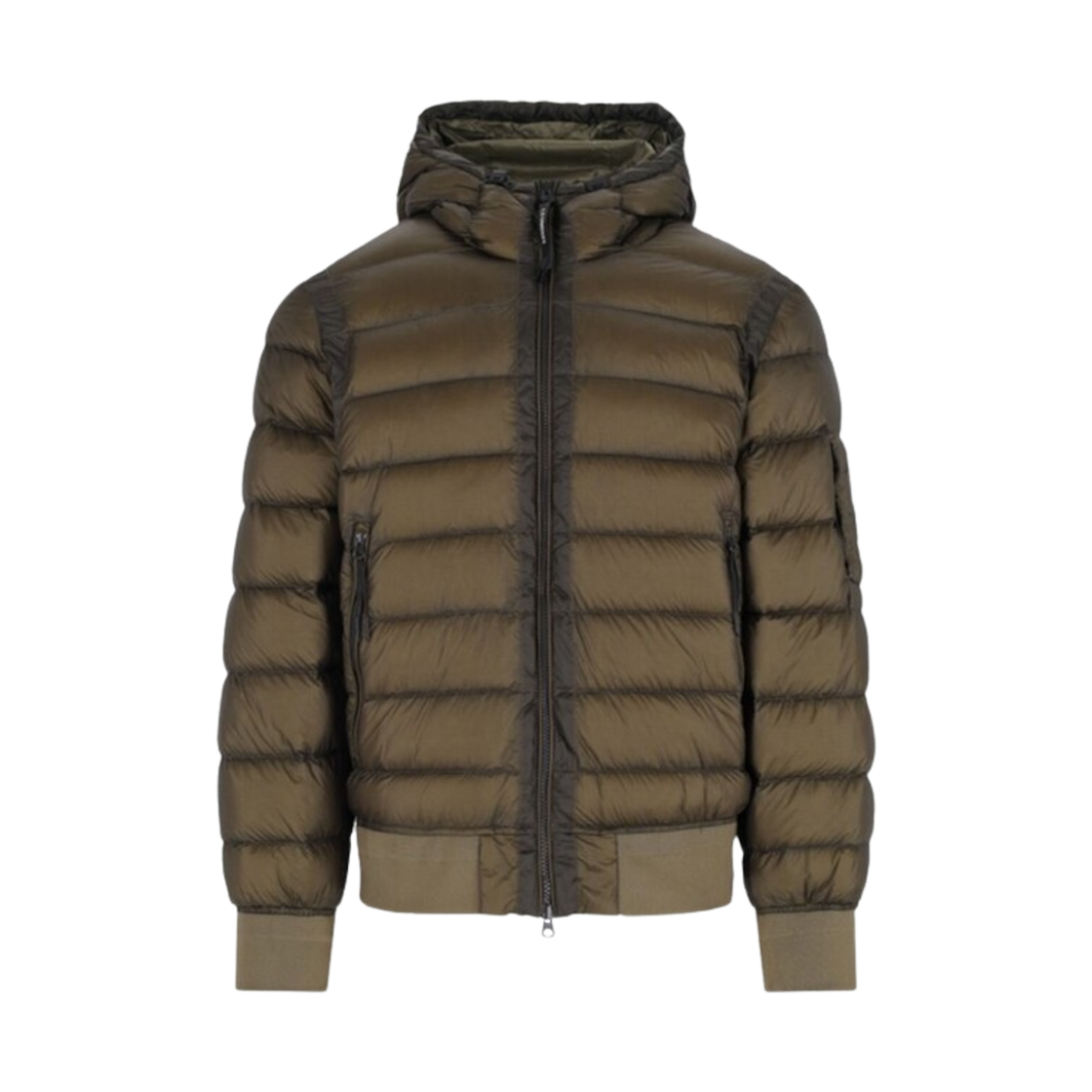 C.P. 컴퍼니 D.D. 쉘 후드 다운 자켓 아이비 그린 - 25FW(C.P. Company D.D. Shell Hooded Down Jacket Ivy Green - 25FW)