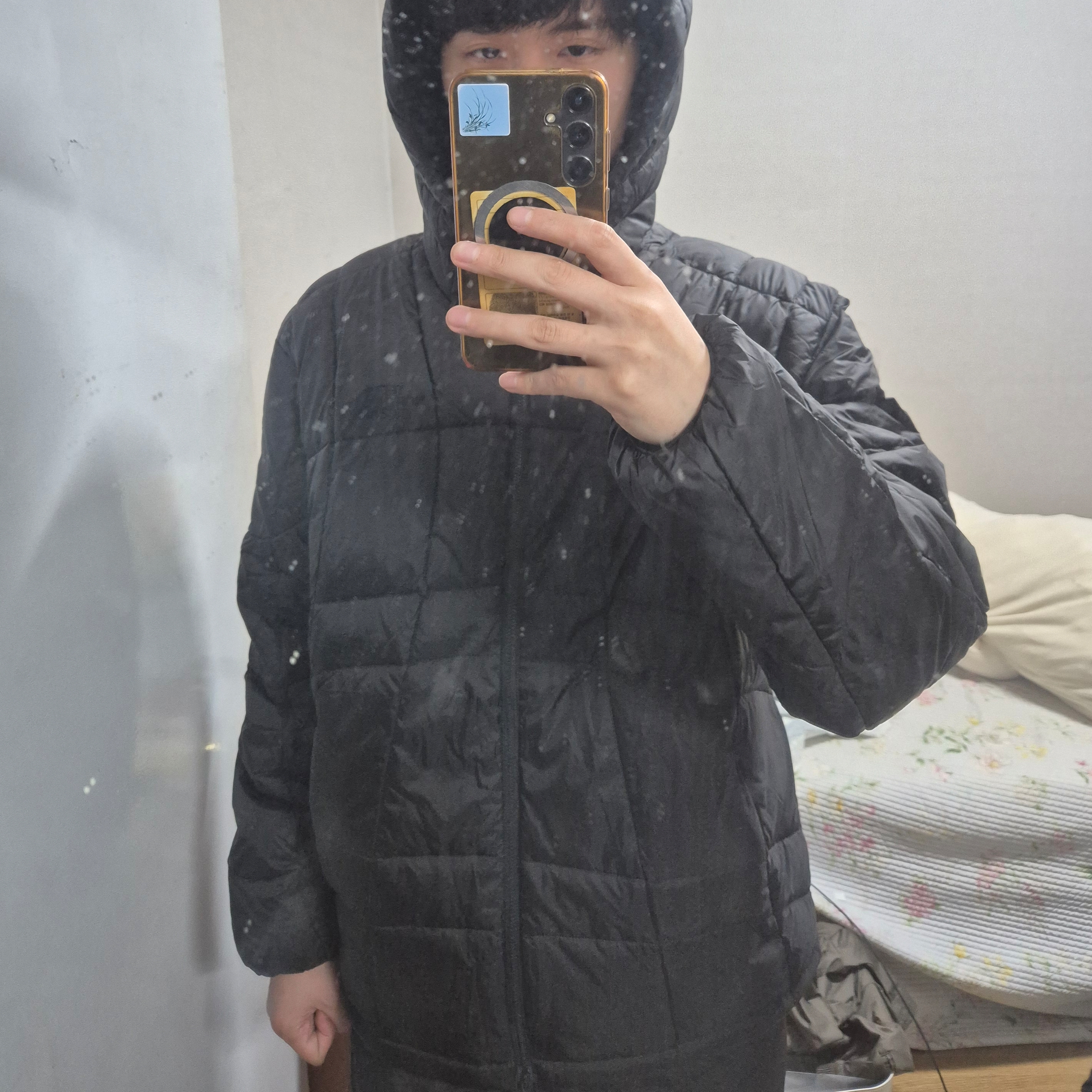 The North Face Wave LT On Jacket Black -25FW 착용 스타일