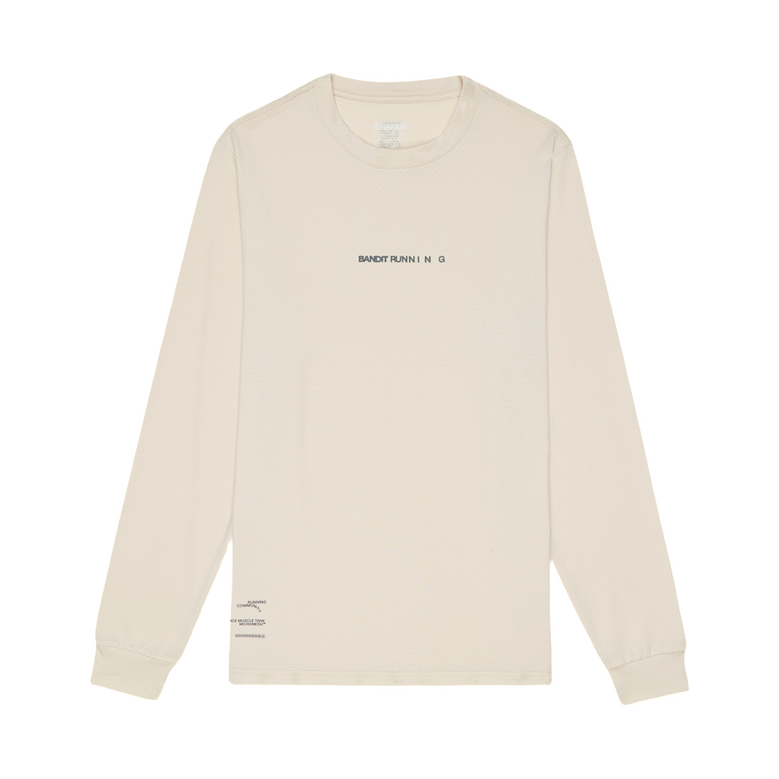 밴딧 러닝 마이크로메시 롱 슬리브 퍼포먼스 티셔츠 샴페인(Bandit Running Micromesh Long Sleeve Performance T-Shirt Champagne)