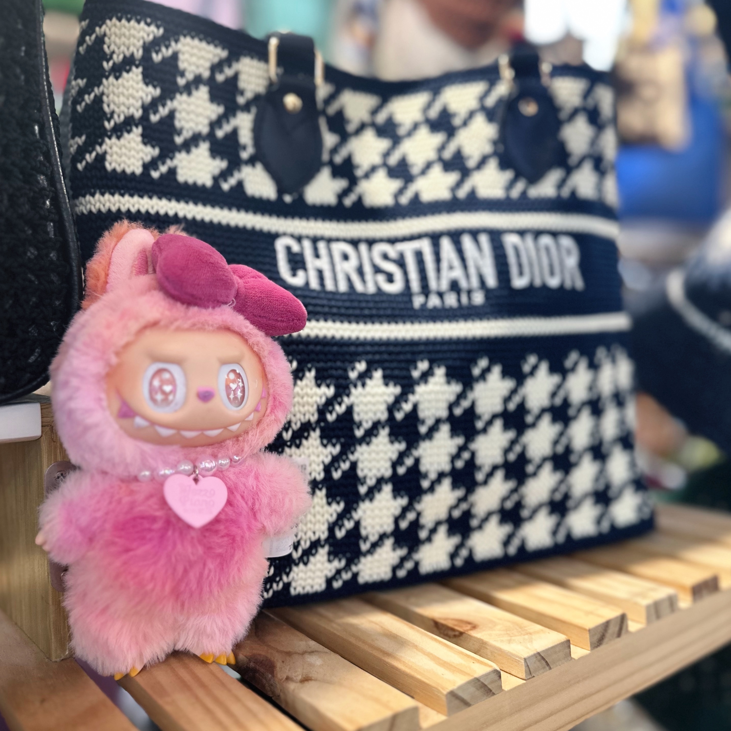 Pop Mart Labubu The Monsters Highlight Series Happiness Keyring (Opened Case) 착용 스타일 - 2