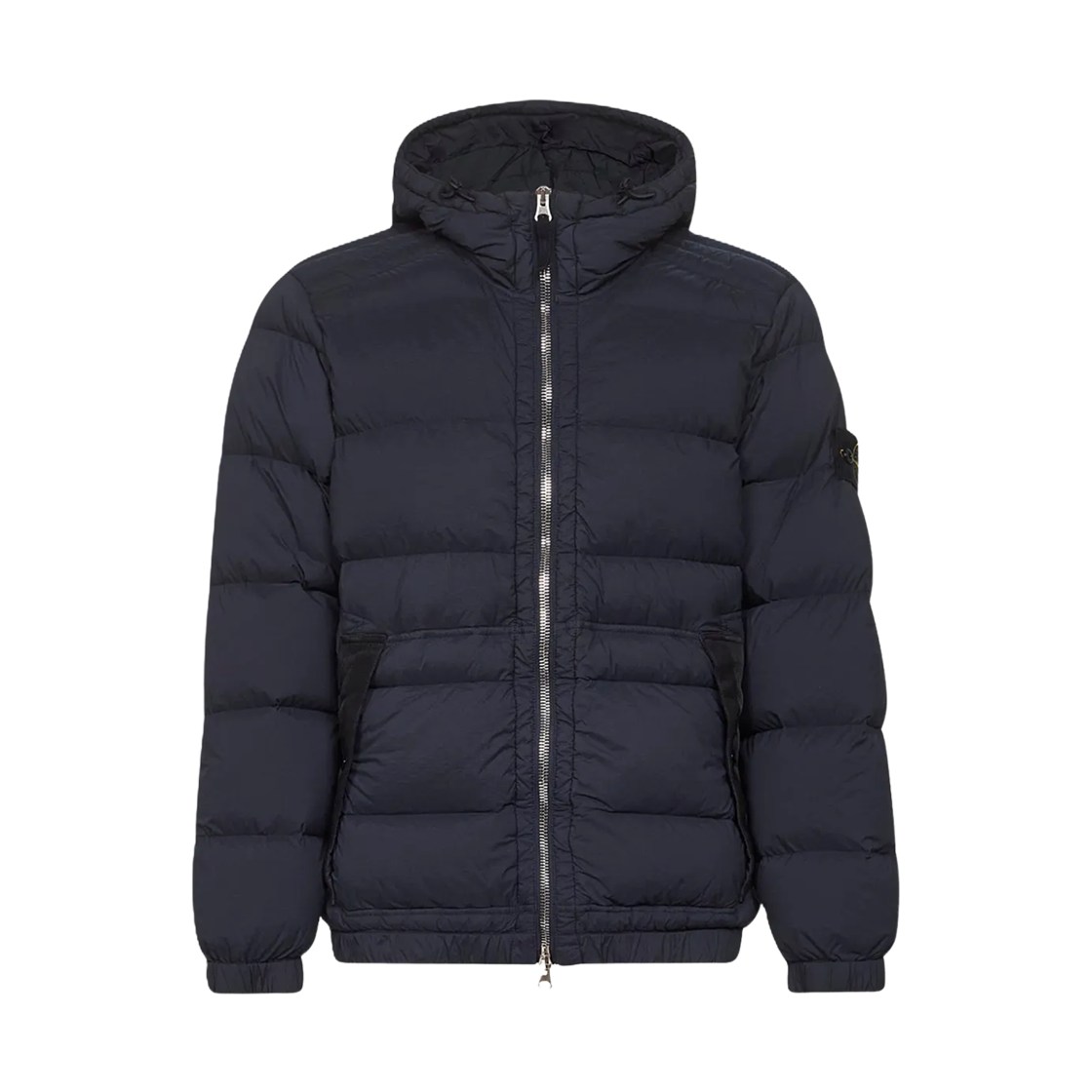 K2S1541000-40S0028-V0020 Stone Island 4100040 Seamless Tunnel Nylon Down-TC Hooded Down Jacket with Seamless Feather Tunnels and Anti-Drop Navy Blue - 25FW