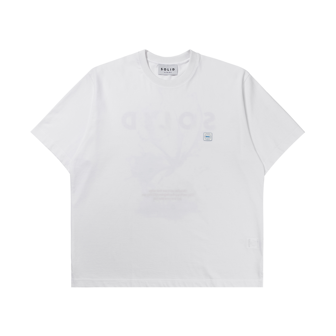 솔리드 옴므 블랙 워터 버터플라이 티셔츠 화이트 - 24SS(Solid Homme Black Water Butterfly T-Shirt White - 24SS) - 2