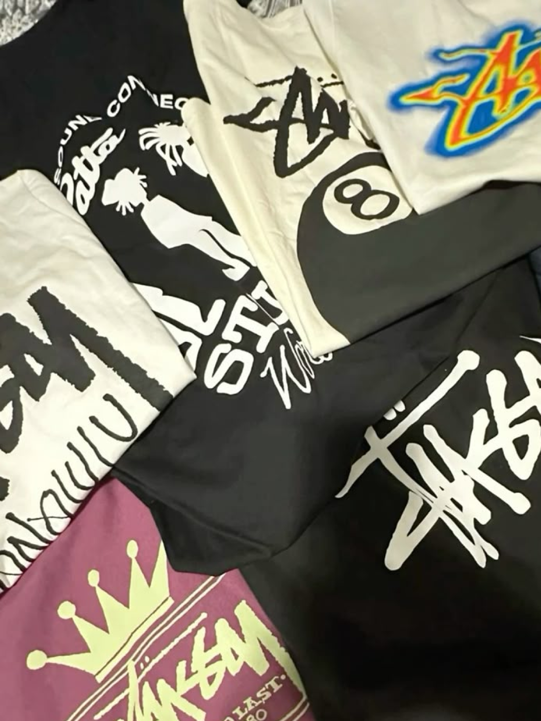 Stussy Basic Stussy Zip Hoodie Ash Heather, Stussy Basic Stussy LS T-Shirt White 착용 스타일 - 2