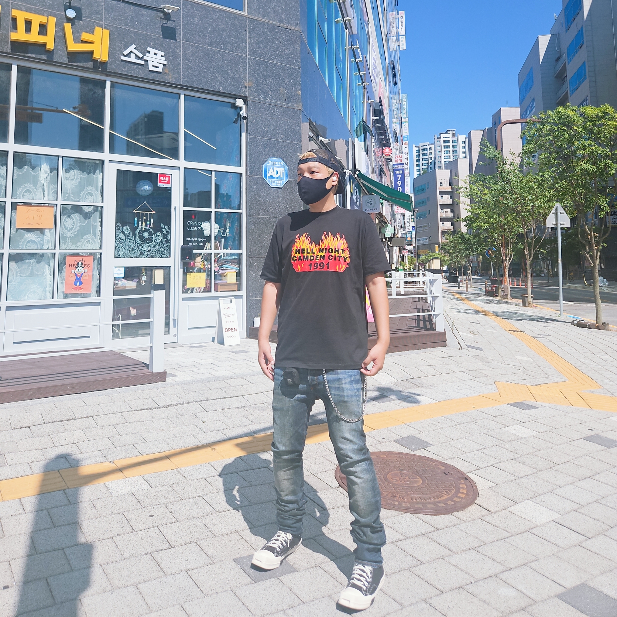 Converse x Drkshdw Turbodrk Chuck 70 Hi Black 착용 스타일 - 1