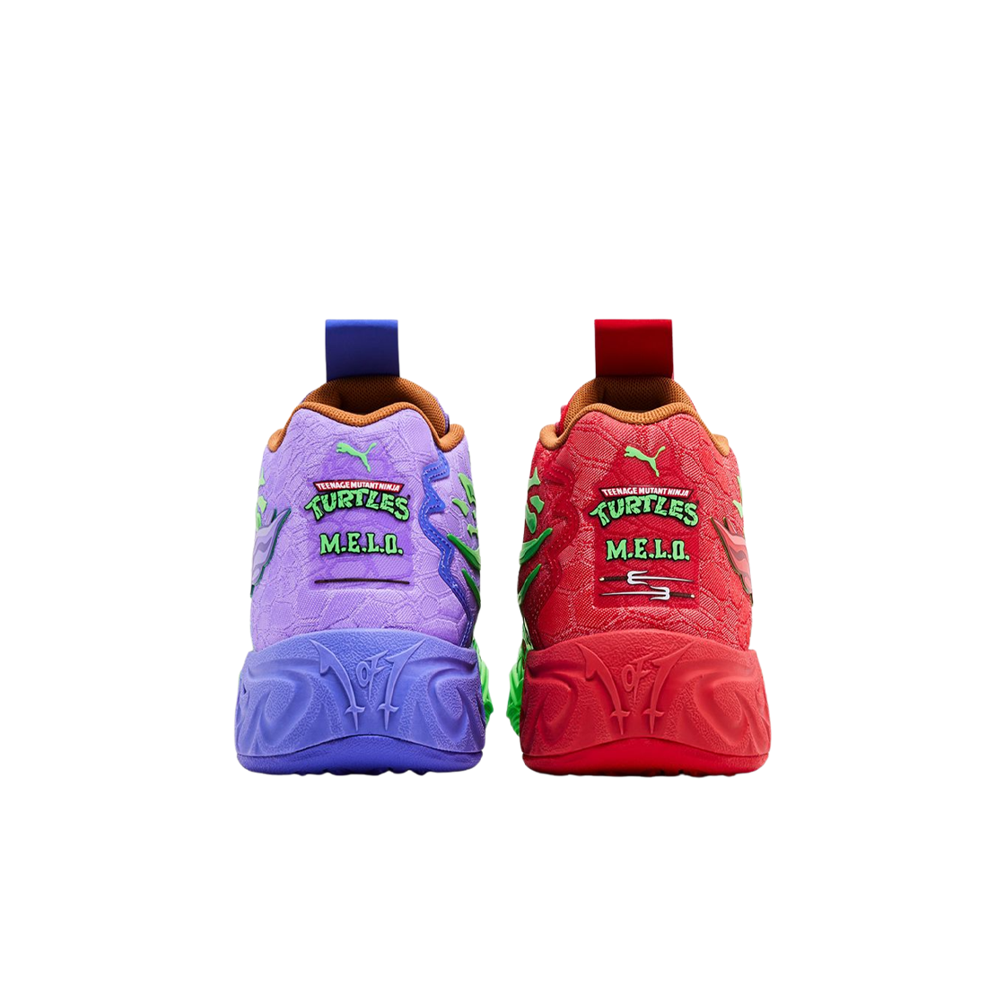 푸마 MB.04 TMNT R&D 플루로 그린 패스 레드(Puma MB.04 TMNT R&D Fluro Green Pes Red) - 2