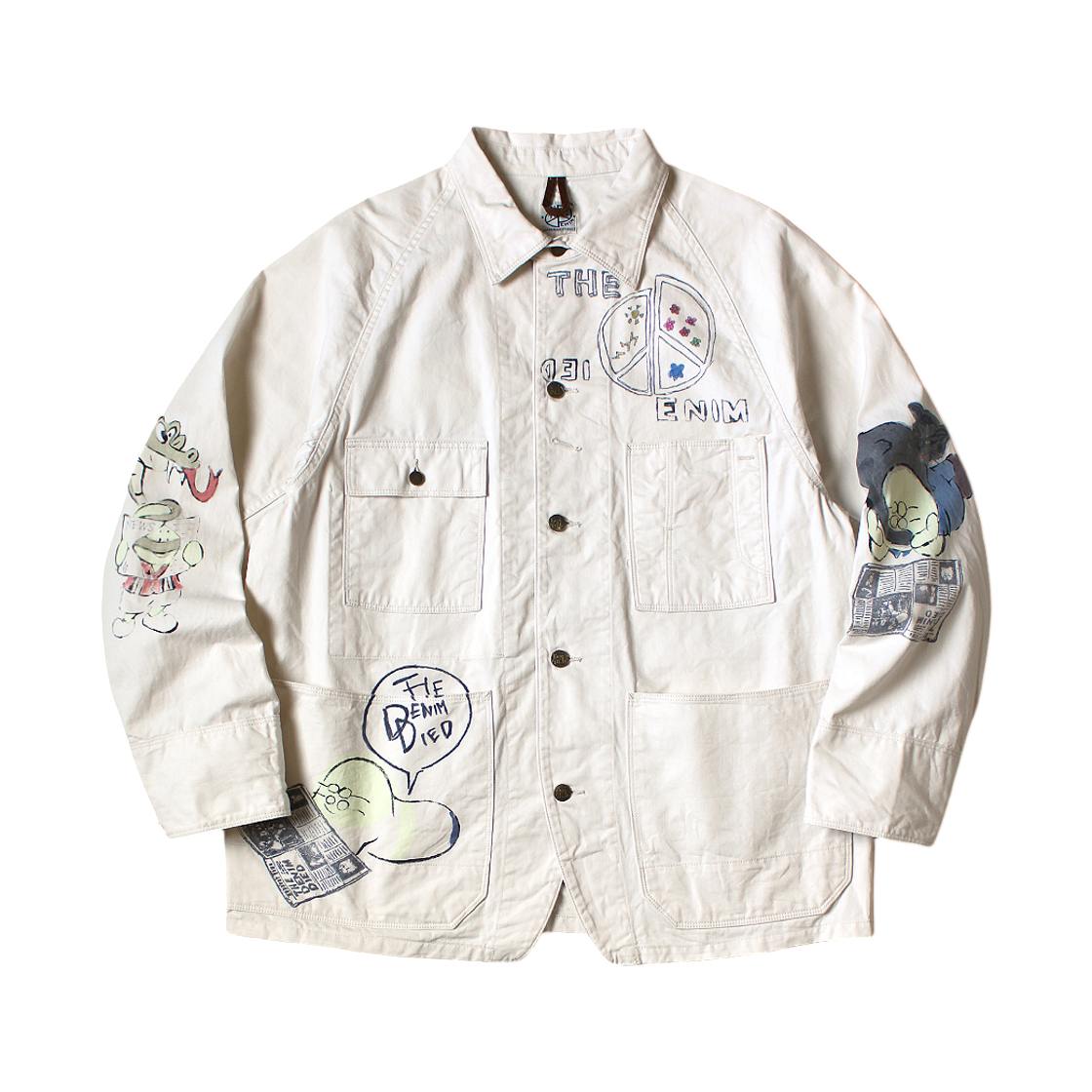 캐피탈 무라타 트윌 캑터스 비어 자켓 메모리얼 페인트 모델 키나리