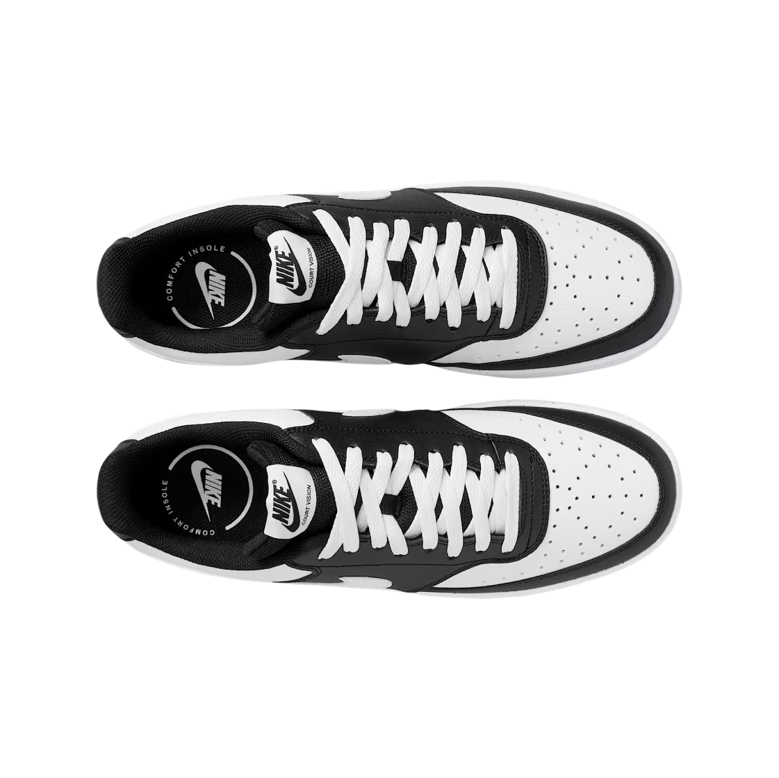 나이키 코트 비전 로우 블랙 화이트(Nike Court Vision Low Black White) - 2
