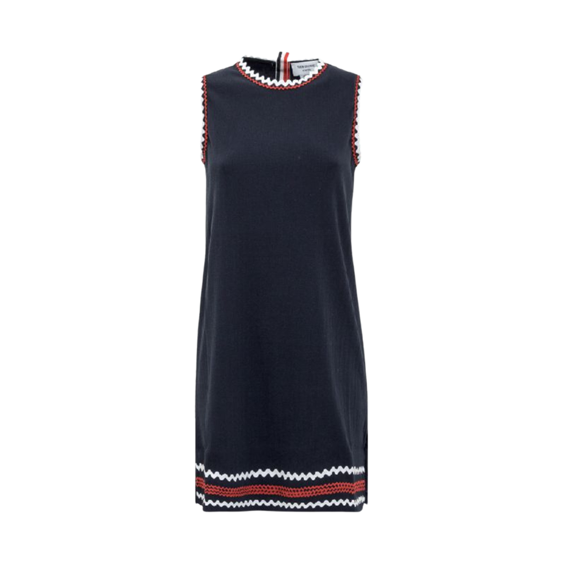 FJD073A-07275-415 (W) Thom Browne Zigzag Dress Navy