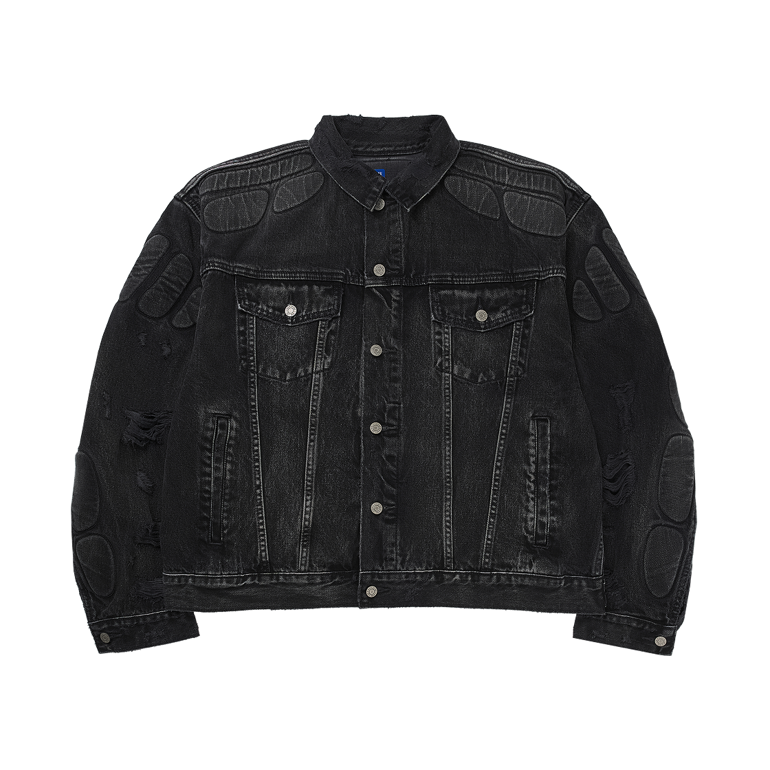 이지 갭 엔지니어드 바이 발렌시아가 패디드 데님 자켓 그레이 워시(Yeezy Gap Engineered By Balenciaga Padded Denim Jacket Grey Wash)