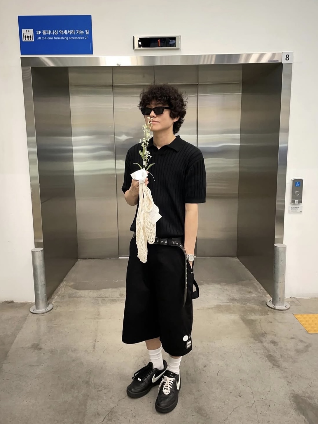 Casio MTP-1183A-7A, Nike x Ambush Air Force 1 Low SP Black 착용 스타일 - 1
