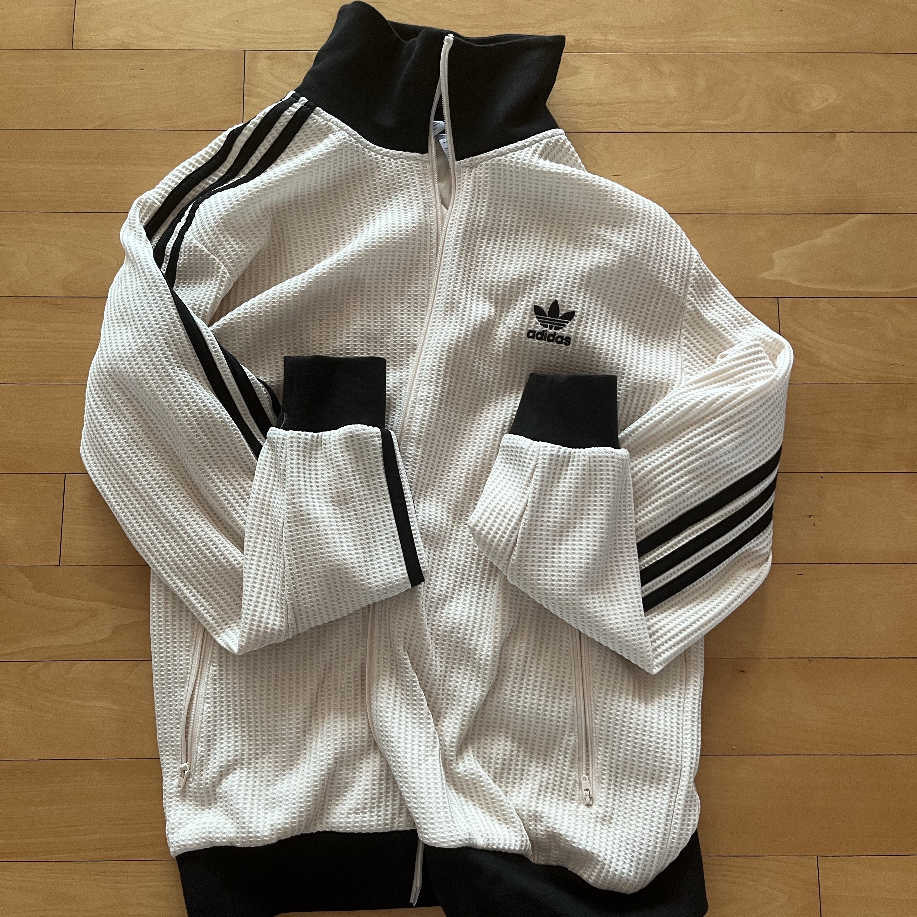 Adidas Waffle Beckenbauer Track Top Wonder White - KR Sizing 착용 스타일