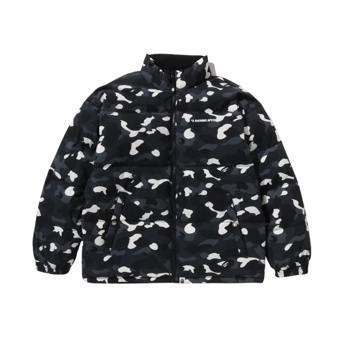 - BAPE City Camo Reversible Down Jacket Black