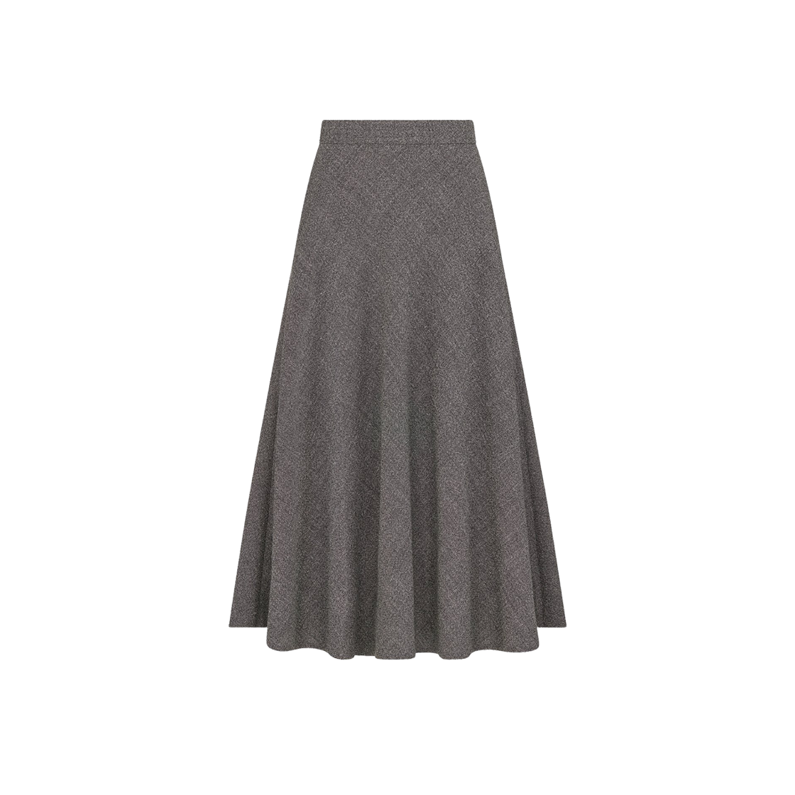 (W) 디올 버진 울 트위드 플레어 미드 랭스 스커트 그레이((W) Dior Flared Mid-Length Skirt Virgin Wool Tweed Gray)