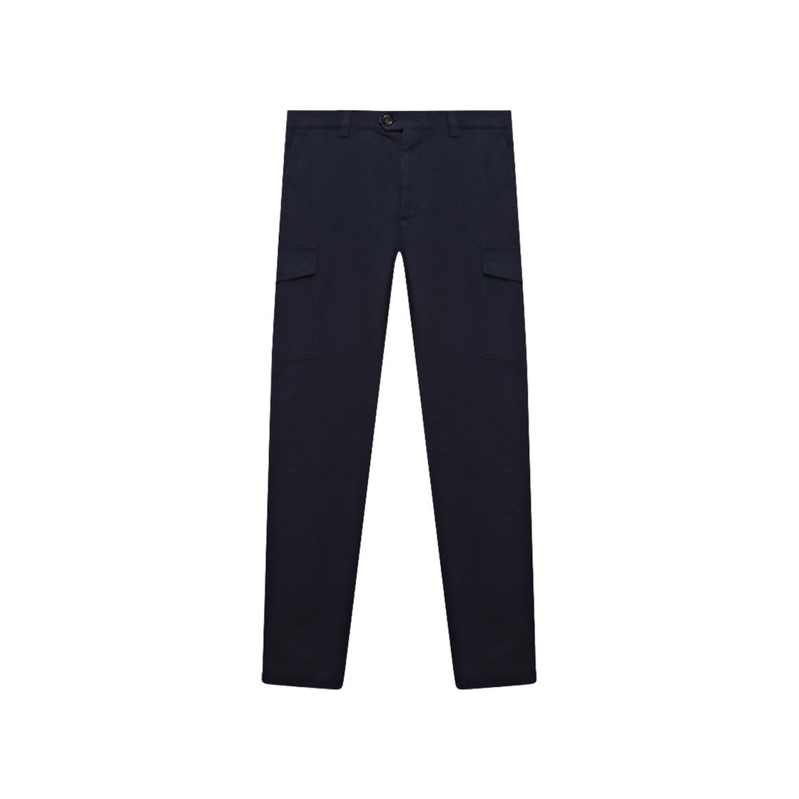 M252DE1890-C2517 Brunello Cucinelli Cotton Pants with Cargo Pockets Navy