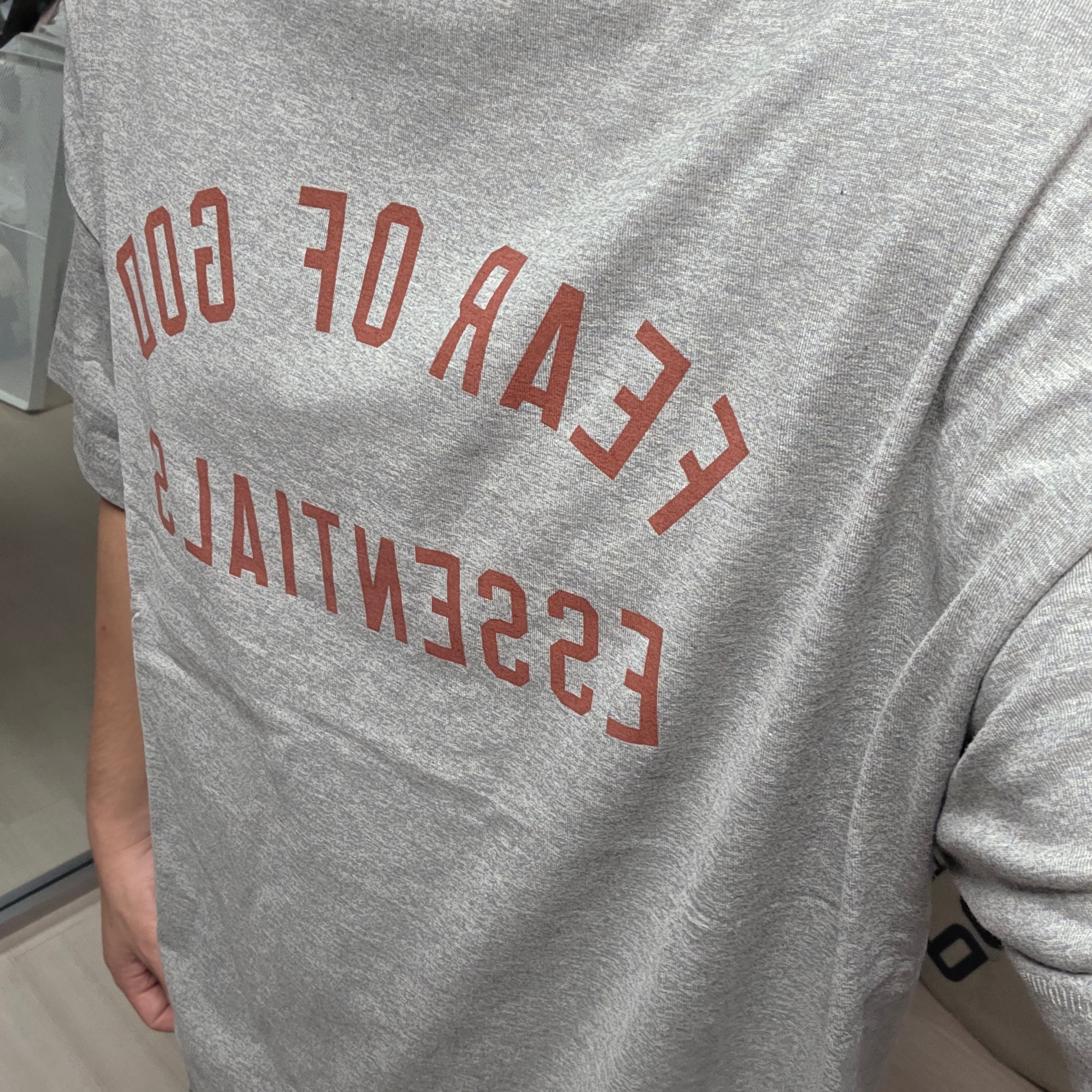 Essentials Jersey Crewneck Tee Dark Heather - 24FW 착용 스타일